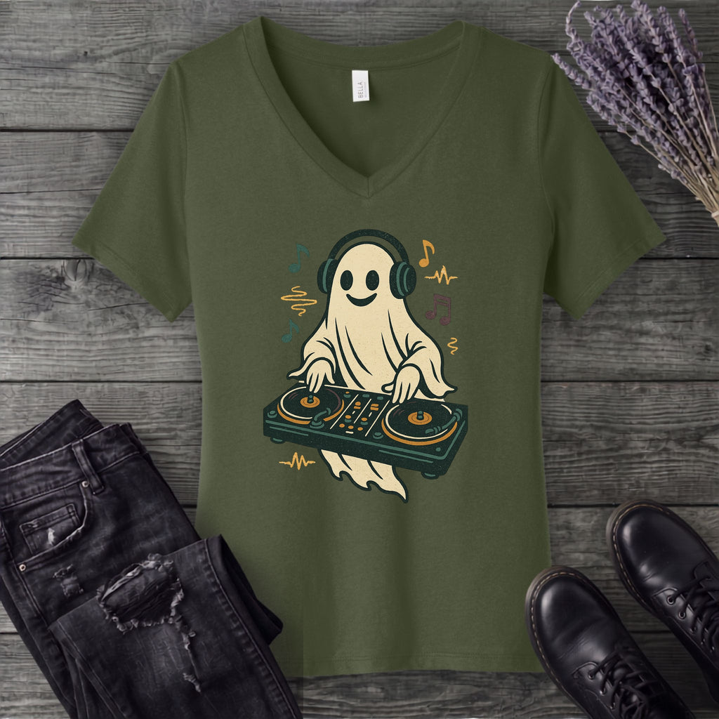 dj ghost V-Neck T-Shirt