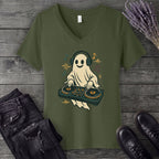 dj ghost V-Neck T-Shirt