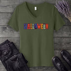 Halloween Icons V-Neck T-Shirt