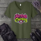 Alarmingly Charming V-Neck T-Shirt