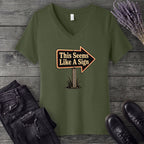 This Seems Like A Sign V-Neck T-Shirt