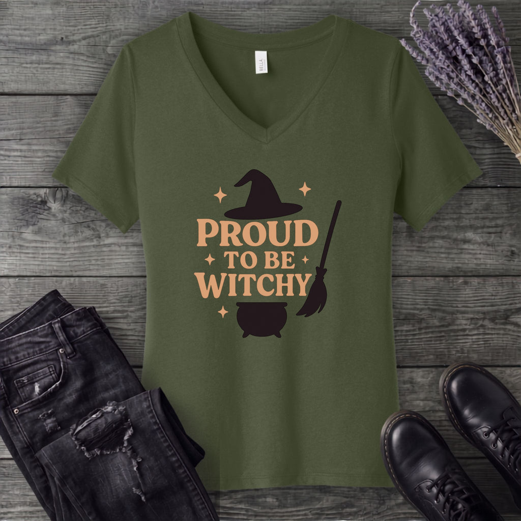 Proud To Be Witchy V-Neck T-Shirt