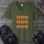 Bucket Grid V-Neck T-Shirt