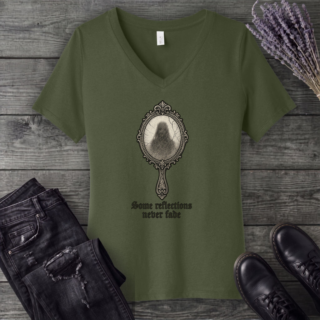 Some Reflections Never Fade V-Neck T-Shirt