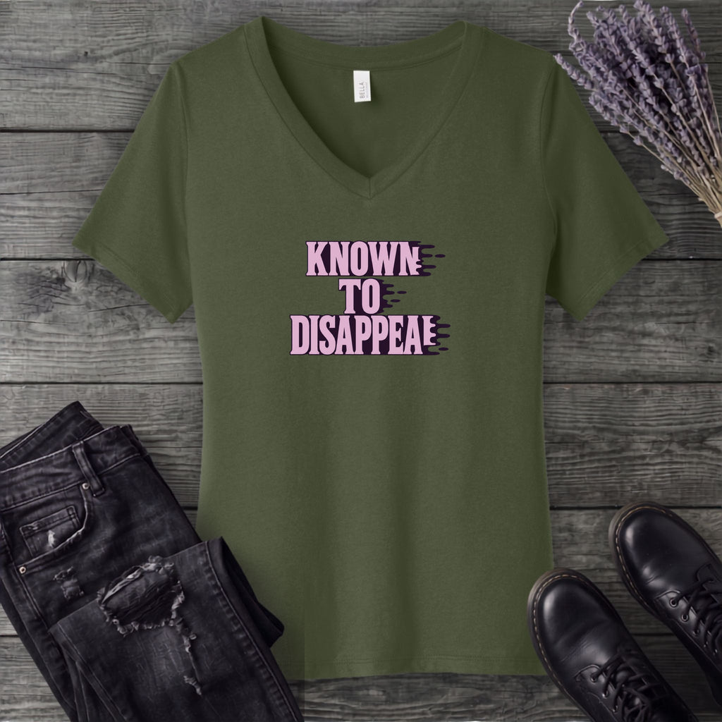 Known To Disappear V-Neck T-Shirt