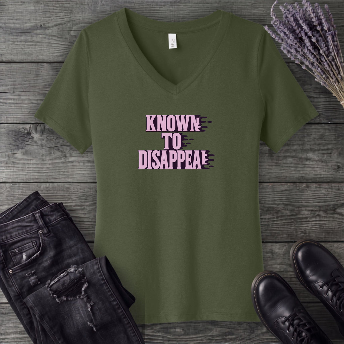 Known To Disappear V-Neck T-Shirt