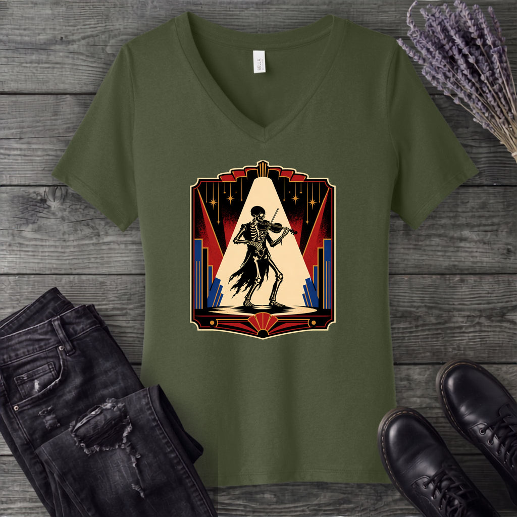Virtuoso Skeleton V-Neck T-Shirt