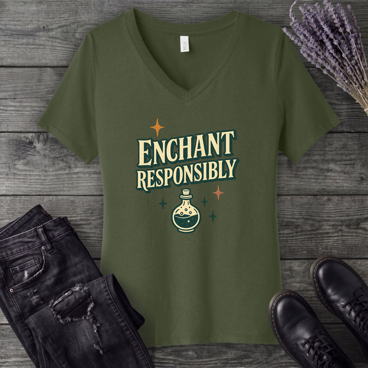 Enchant Responsibly V-Neck T-Shirt
