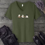 Professor Ghost Trio V-Neck T-Shirt