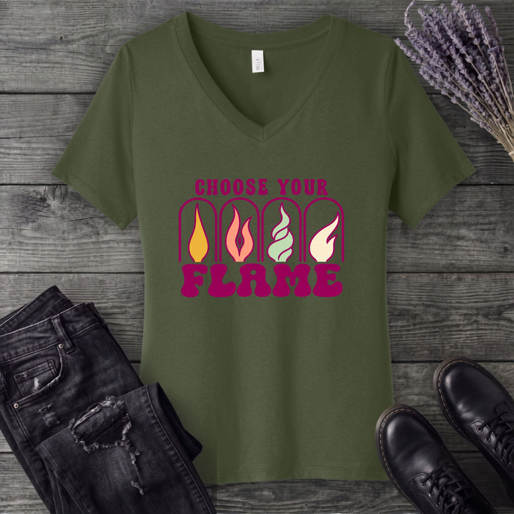 Choose Your Flame V-Neck T-Shirt