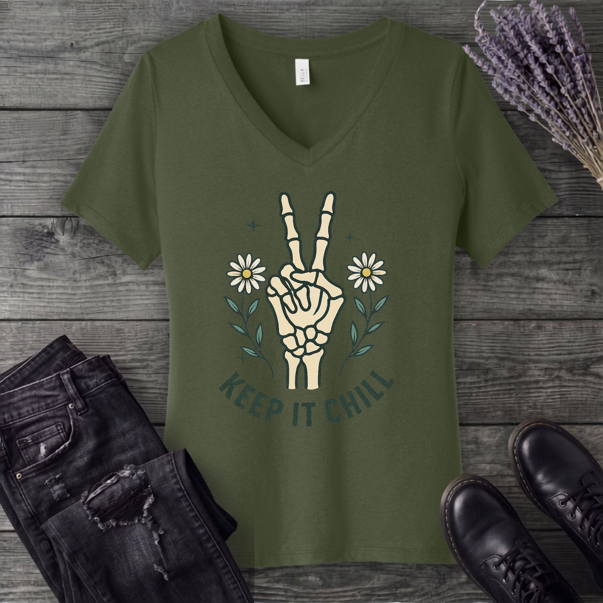 Keep It Chill V-Neck T-Shirt