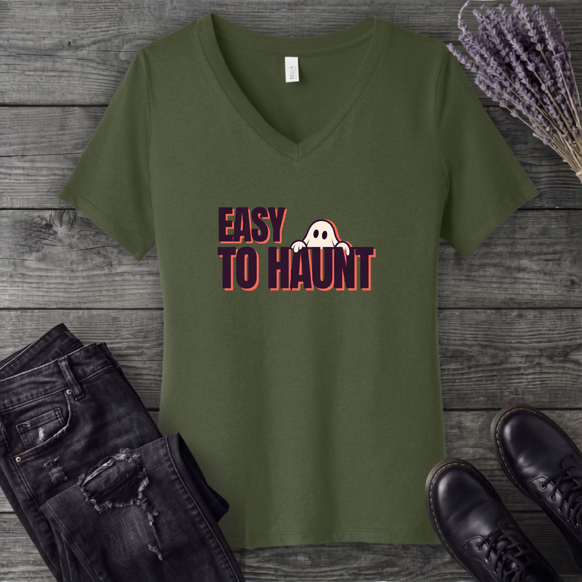 Easy To Haunt V-Neck T-Shirt