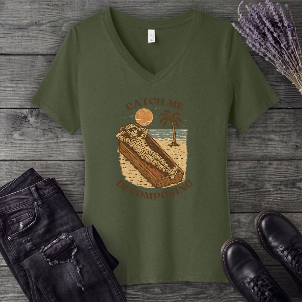 Catch Me Decomposing V-Neck T-Shirt