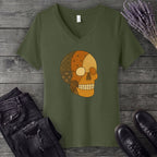 Patchwork Skull V-Neck T-Shirt