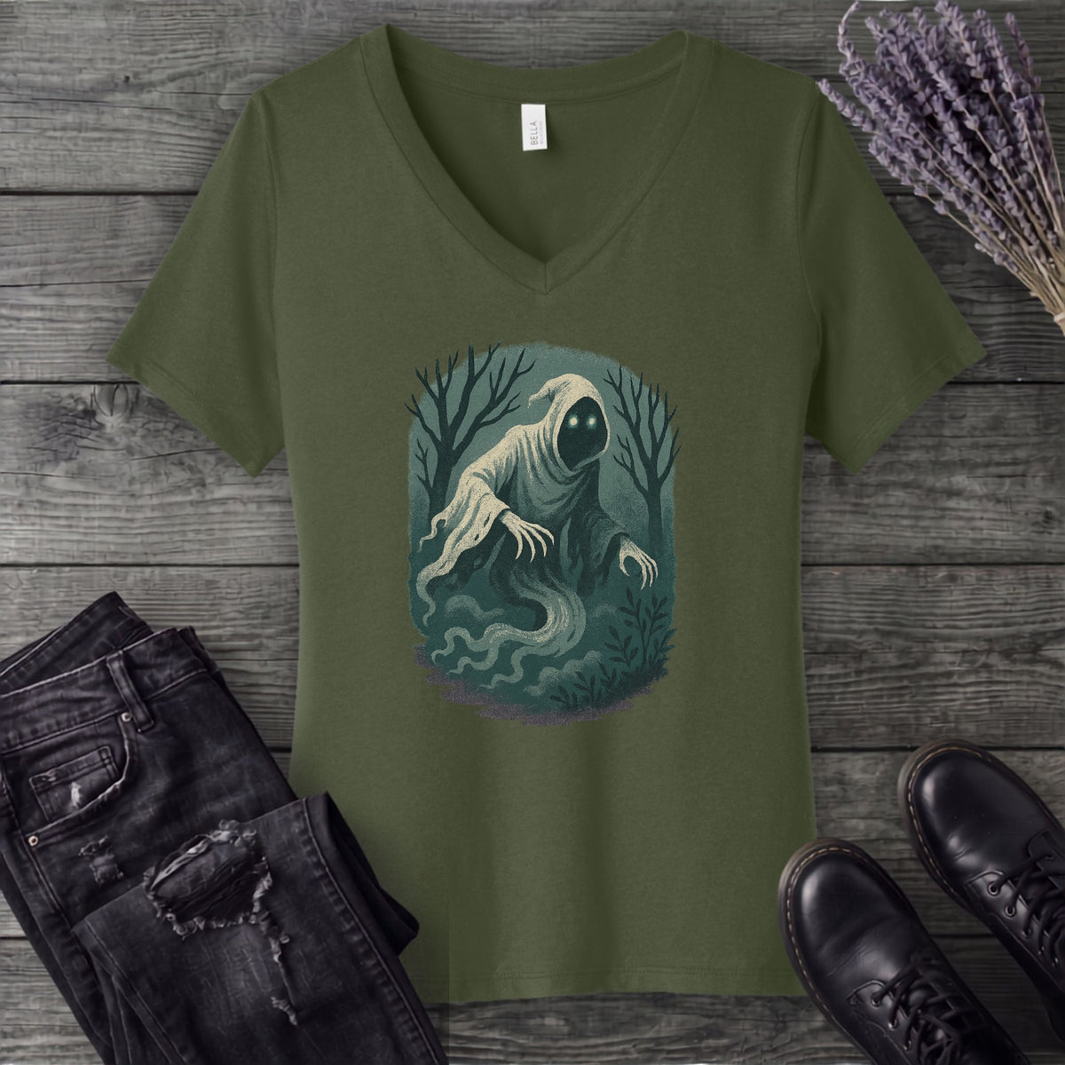 Woodland Spirits Wraith V-Neck T-Shirt
