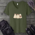 coquette ghost trio V-Neck T-Shirt