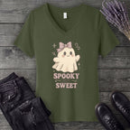 Spooky But Sweet V-Neck T-Shirt