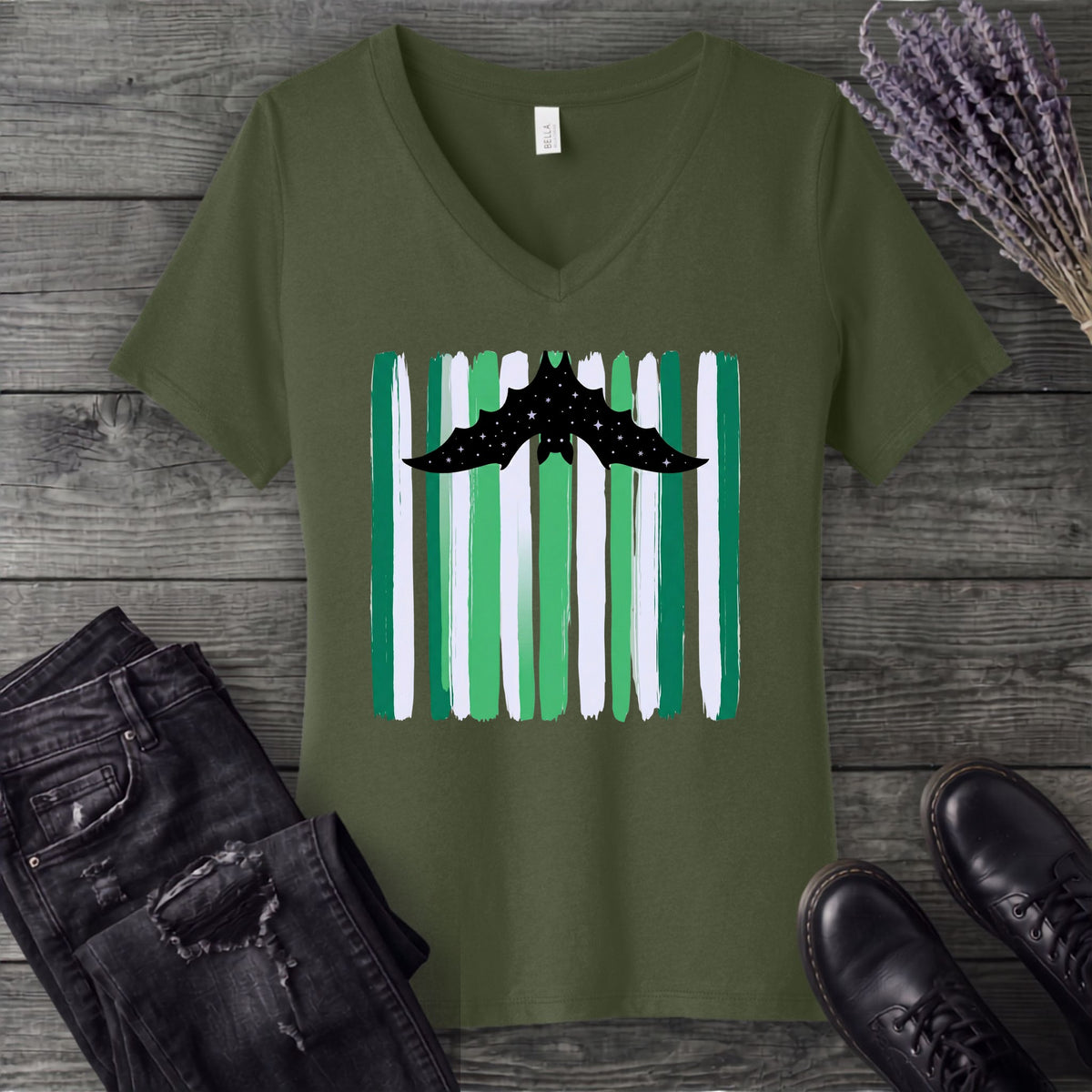 celestial dopamine maximalist bat V-Neck T-Shirt