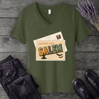 Greetings From Salem V-Neck T-Shirt