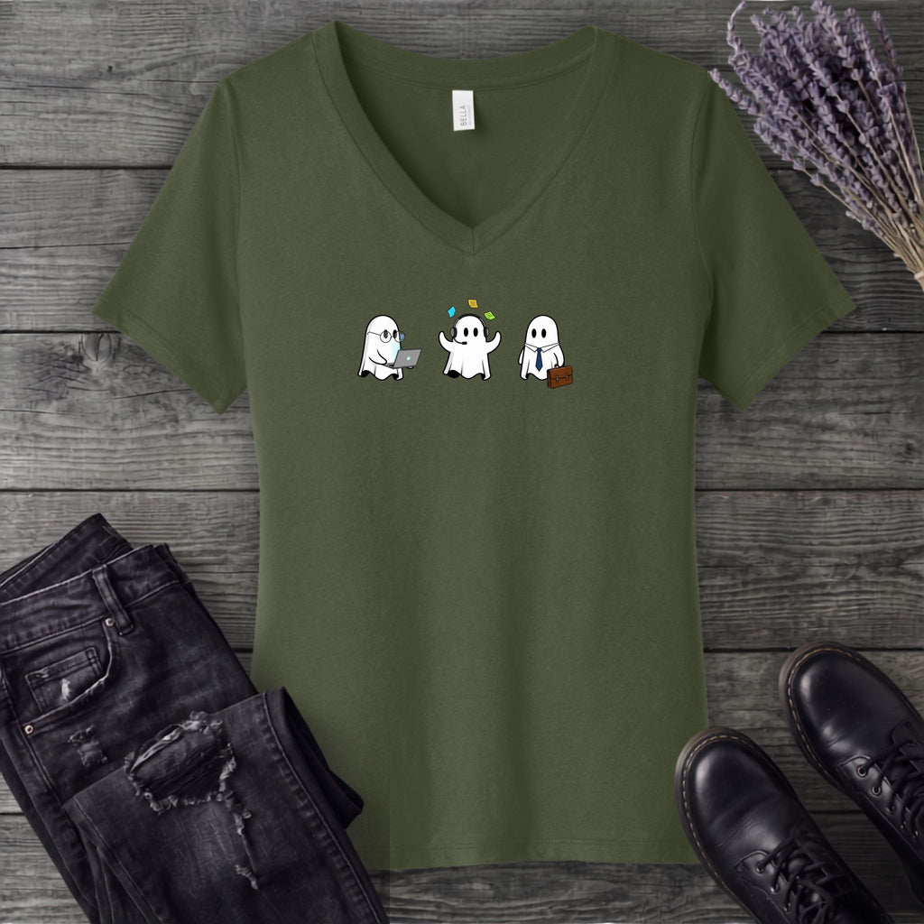 Ghost Trio Office V-Neck T-Shirt