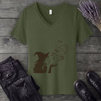 Kisses and Curses V-Neck T-Shirt