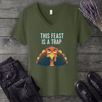 This Feast Is A Trap V-Neck T-Shirt
