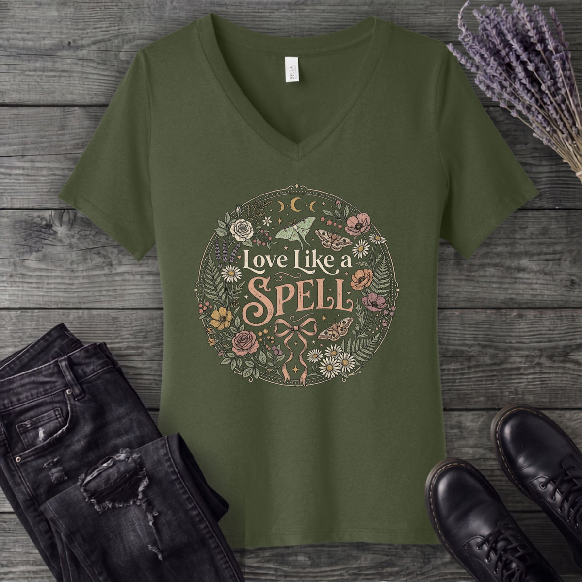 Love Like A Spell V-Neck T-Shirt
