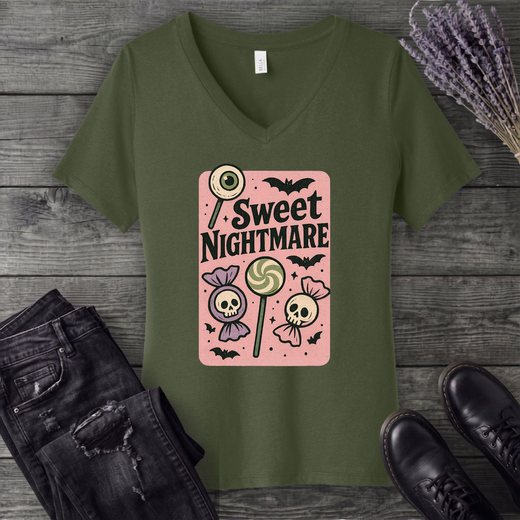 Pastel Sweet Nightmare V-Neck T-Shirt