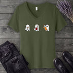 Ghosts With Booze V-Neck T-Shirt