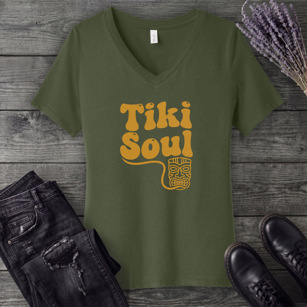 Tiki Soul V-Neck T-Shirt