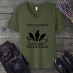 Surround Yourself With Intelligent Troublemakers V-Neck T-Shirt