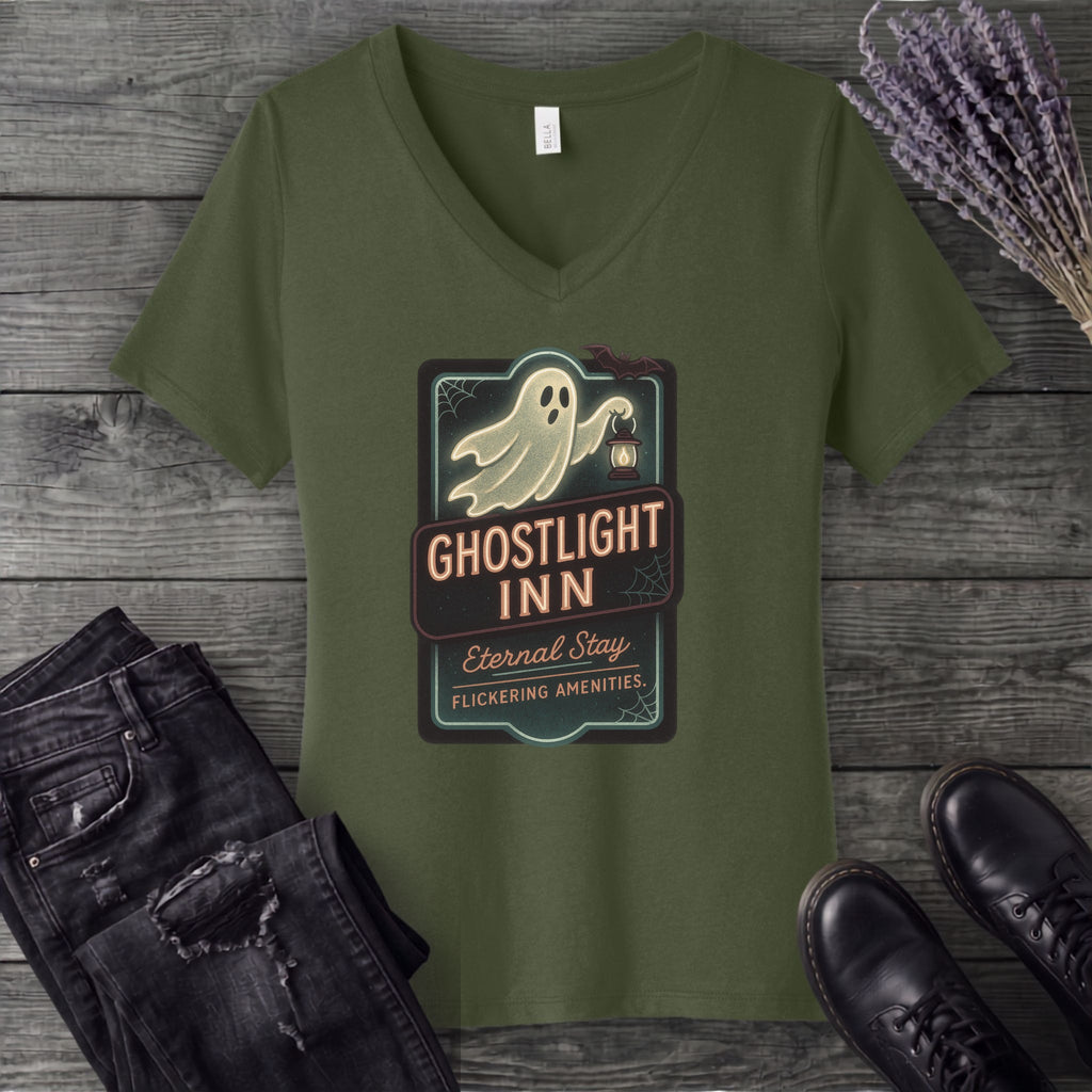 Ghostlight Inn V-Neck T-Shirt