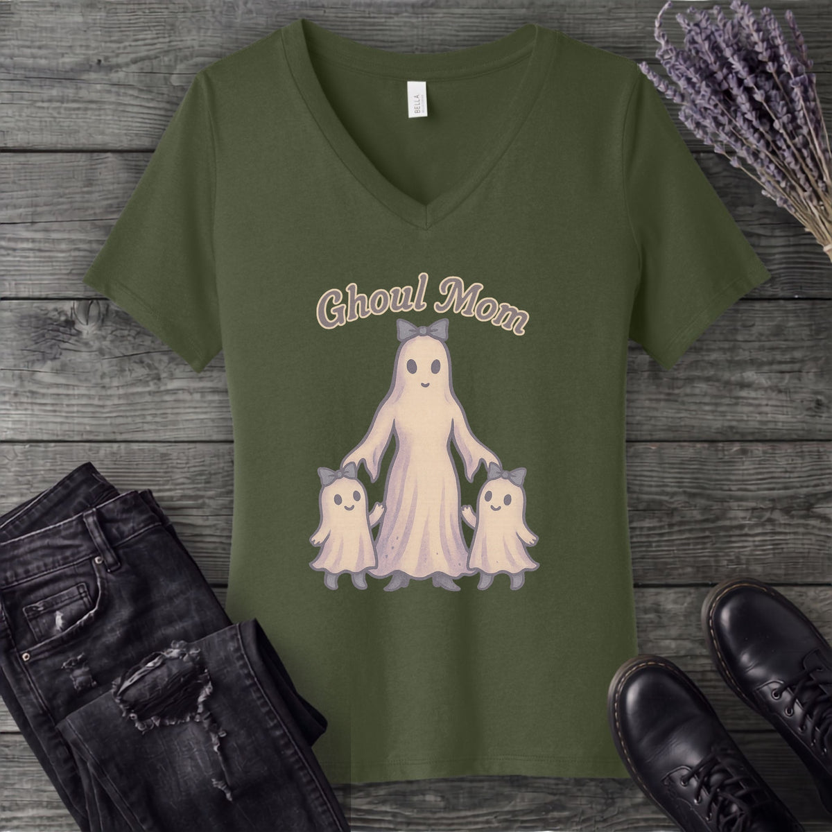 Ghoul Mom V-Neck T-Shirt