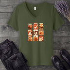 Jar Grid V-Neck T-Shirt