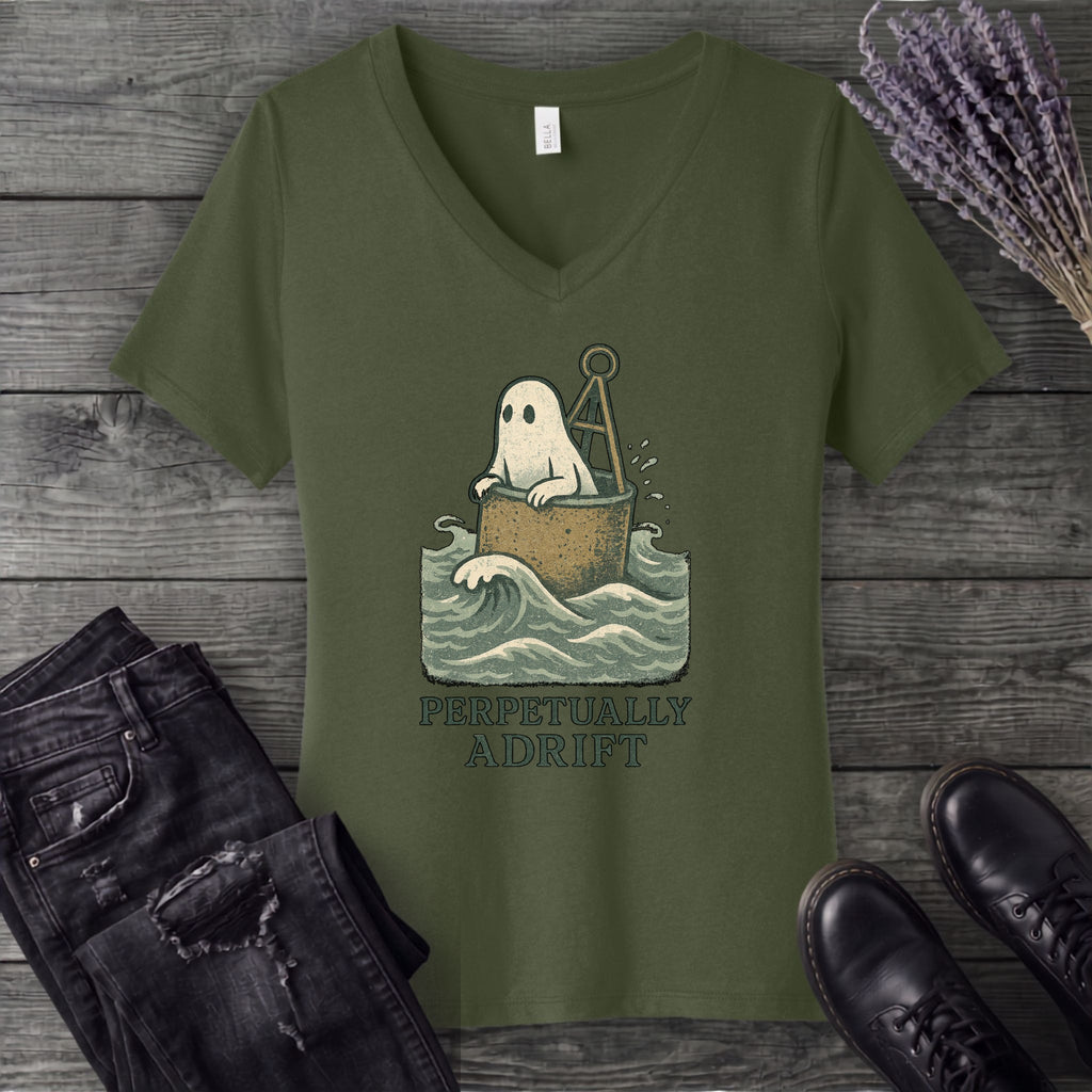 Perpetually Adrift V-Neck T-Shirt