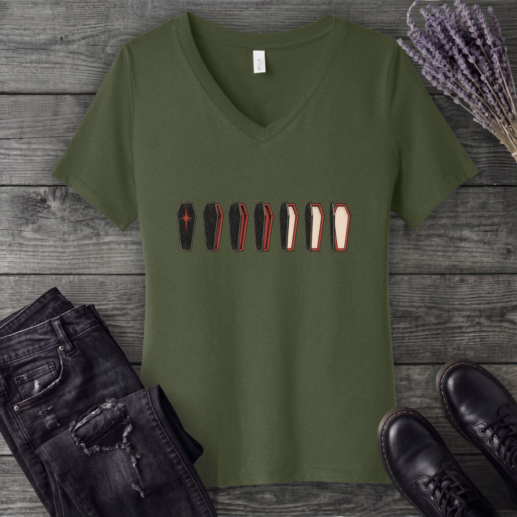 Coffin Evolution V-Neck T-Shirt
