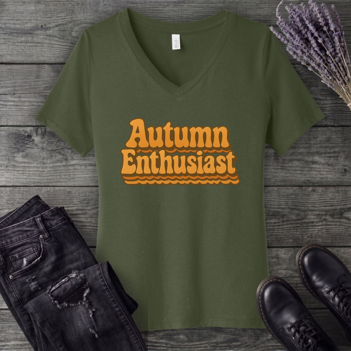 autumn enthusiast V-Neck T-Shirt
