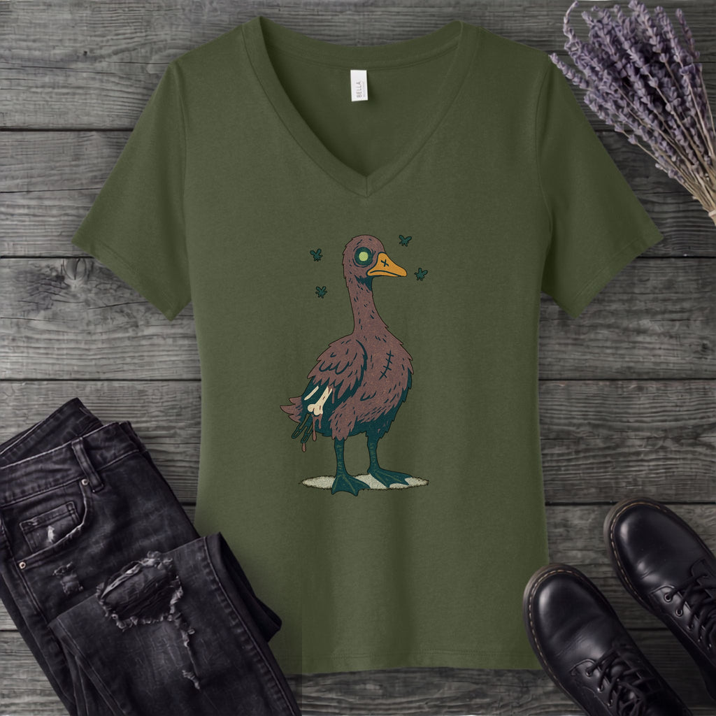 Zombie Goose V-Neck T-Shirt