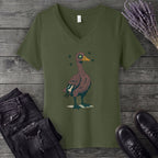 Zombie Goose V-Neck T-Shirt