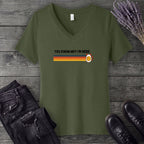 Retro Deviled Egg V-Neck T-Shirt