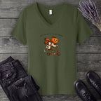 Off To Work On My Smile V-Neck T-Shirt