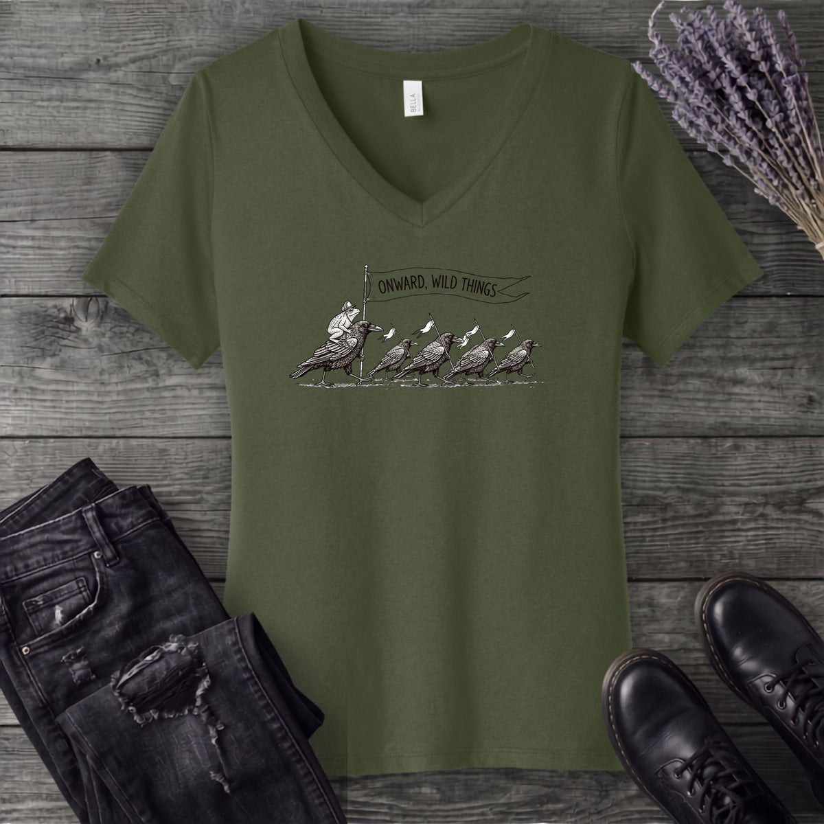 Onward Wild Things V-Neck T-Shirt