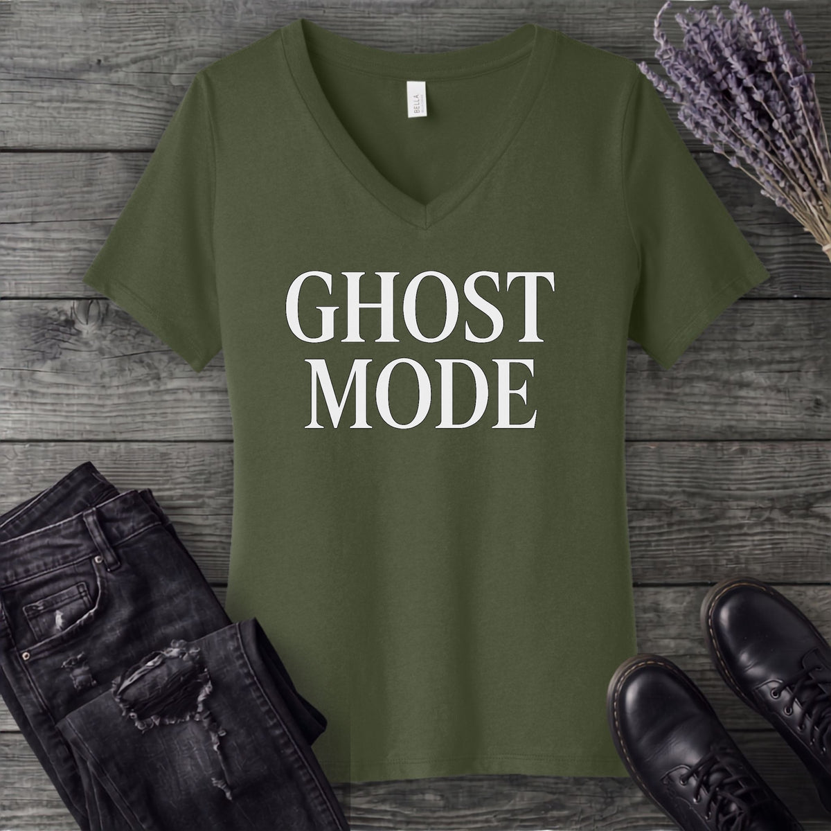 Ghost Mode V-Neck T-Shirt