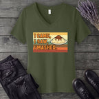 I Came I Saw I Mashed V-Neck T-Shirt