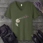 Dandelion Bats V-Neck T-Shirt