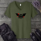 Love Sucks Punk Bat V-Neck T-Shirt