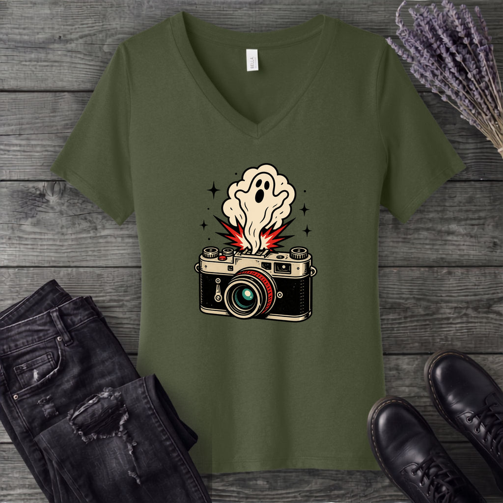 Ghost Flash V-Neck T-Shirt