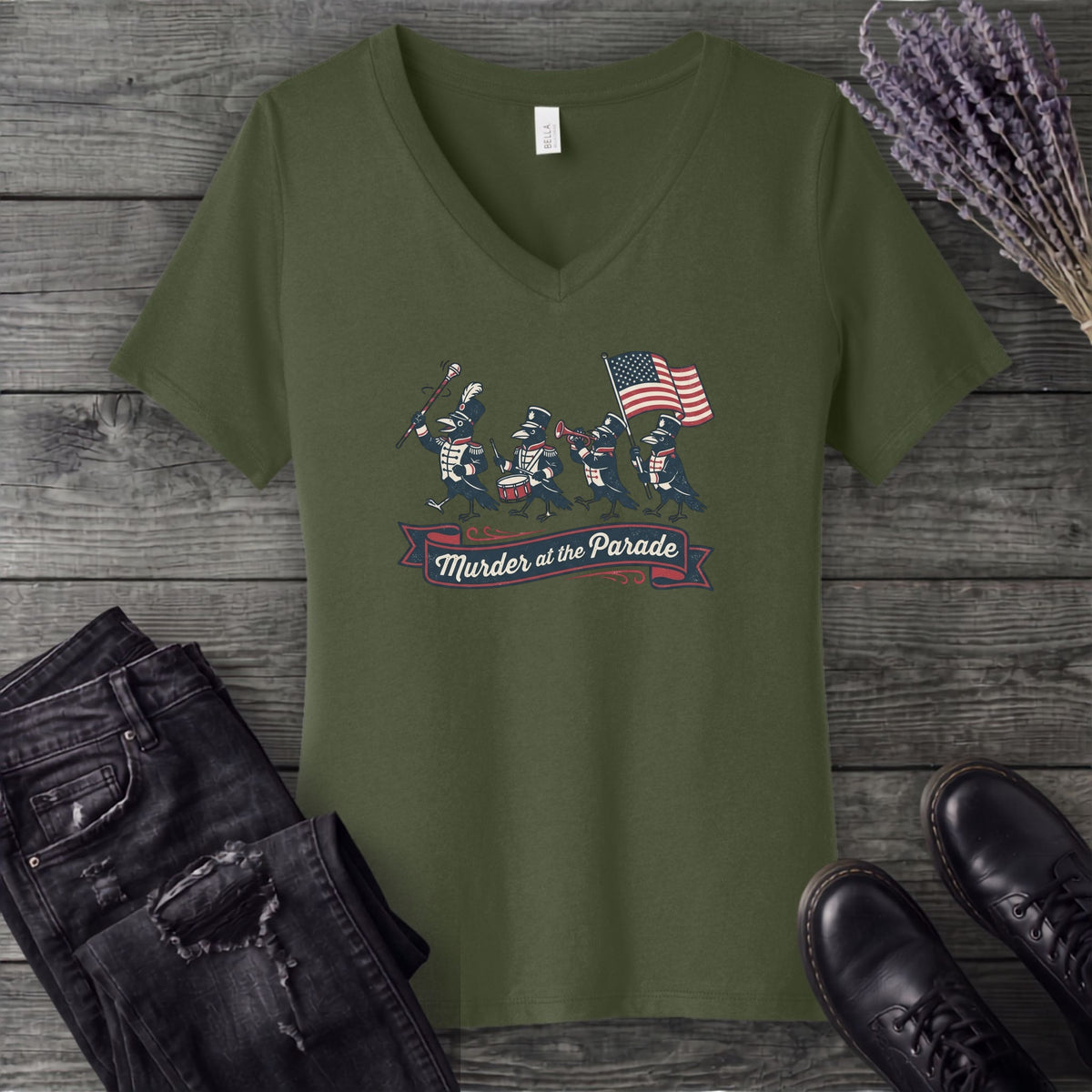 Murder At The Parade V-Neck T-Shirt