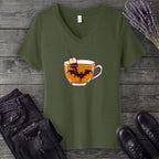 Bat-Tea V-Neck T-Shirt