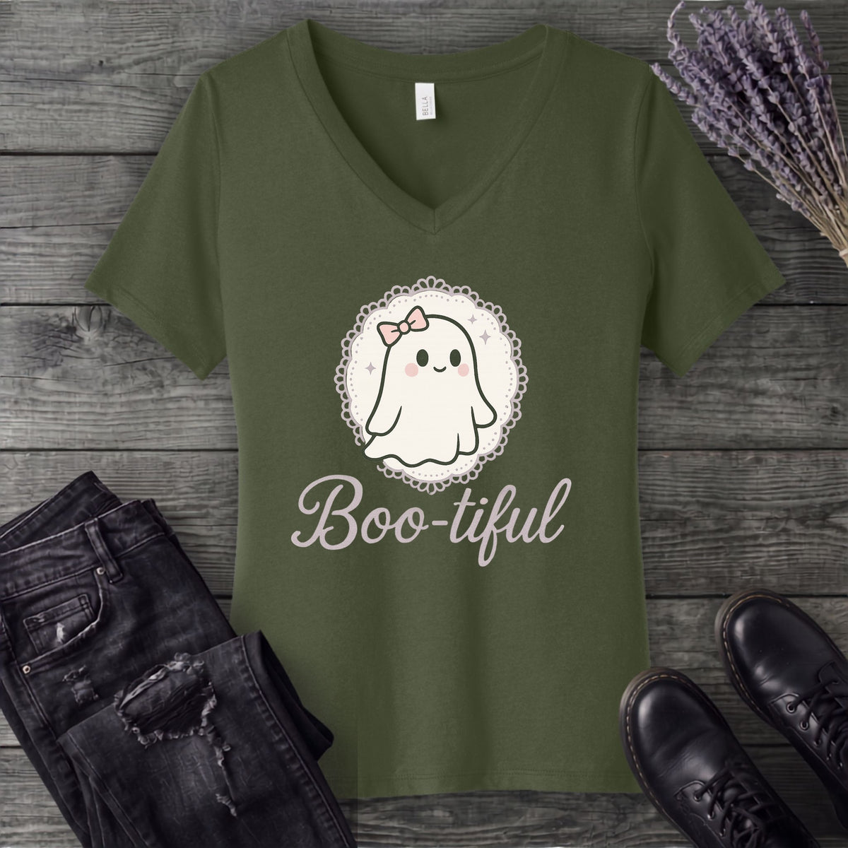 Boo Tiful V-Neck T-Shirt